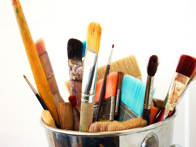 image of paintbrushes