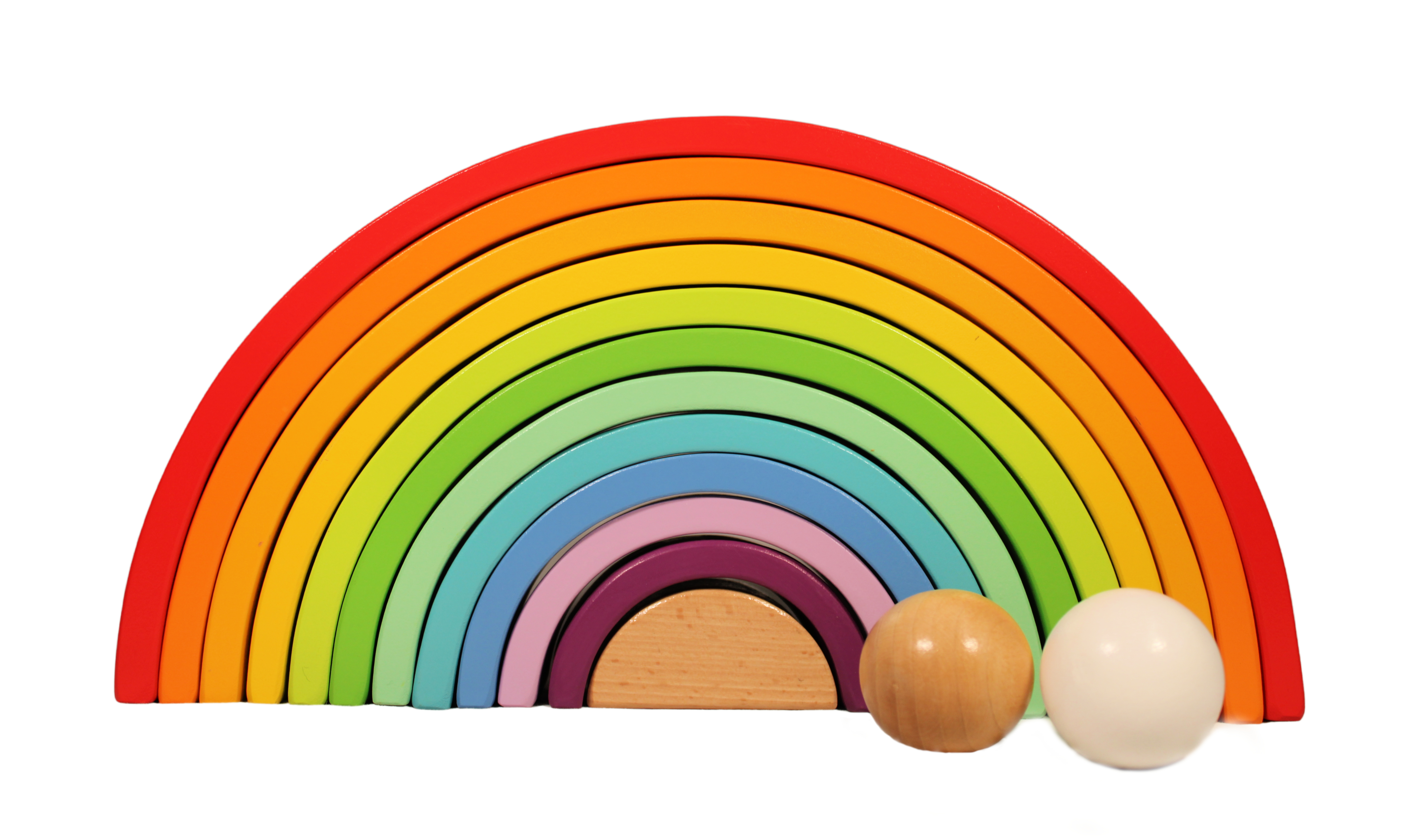 Wooden Building Blocks Rainbow