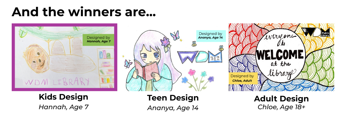 Library Card Design Contest Winners