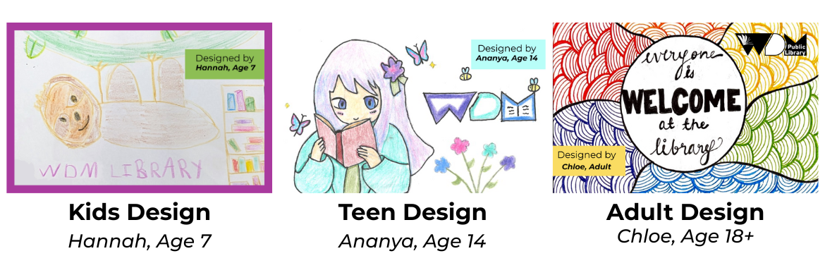Library Card Design Contest Winners
