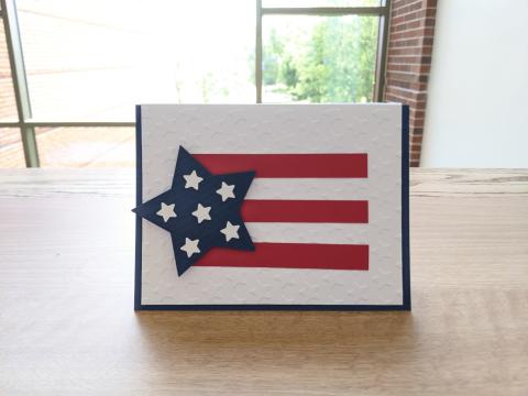 stars and stripes card