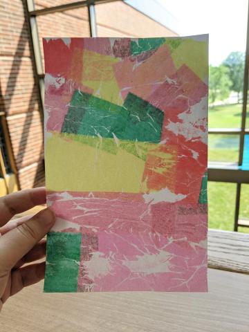 tissue paper painting