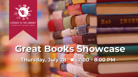 Great Books showcase image with date/time