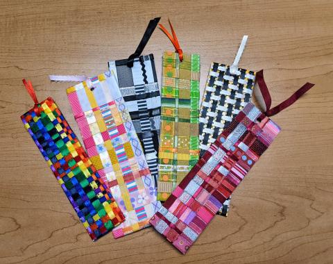 Woven Ribbon Bookmarks