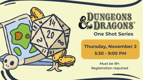 illustration of dice and date/time for program