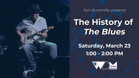 Photo of Tom Buckmiller; Date/time of program