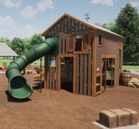 play structure at park