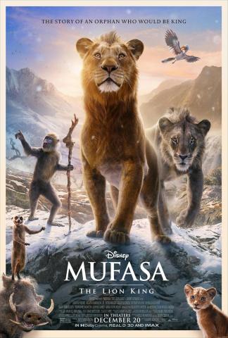 dvd cover for mufasa: the lion king