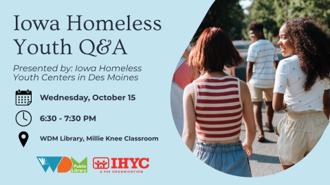 photo of teens; date/time of program