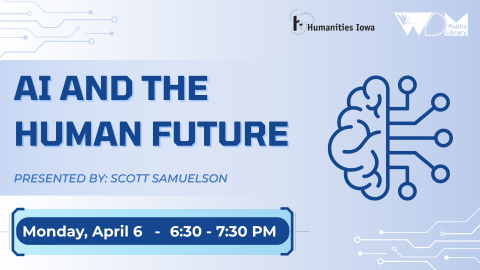 graphic of brain; date/time of program