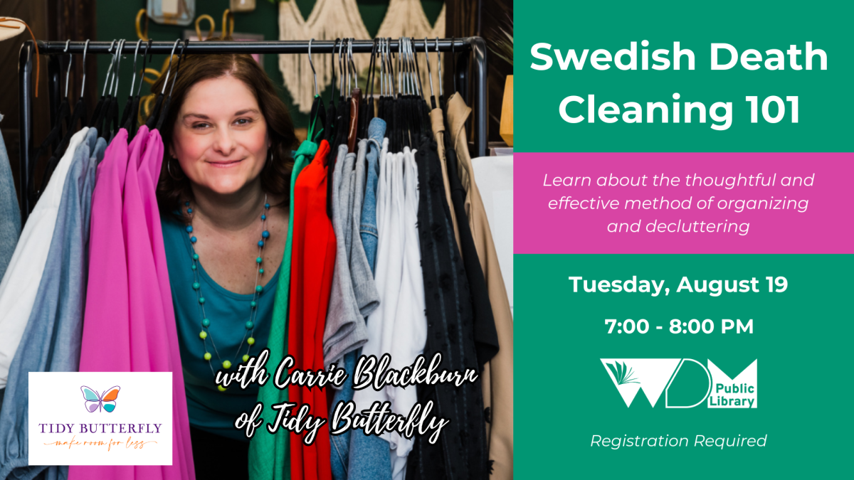 image of Carrie Blackburn; date/time of program