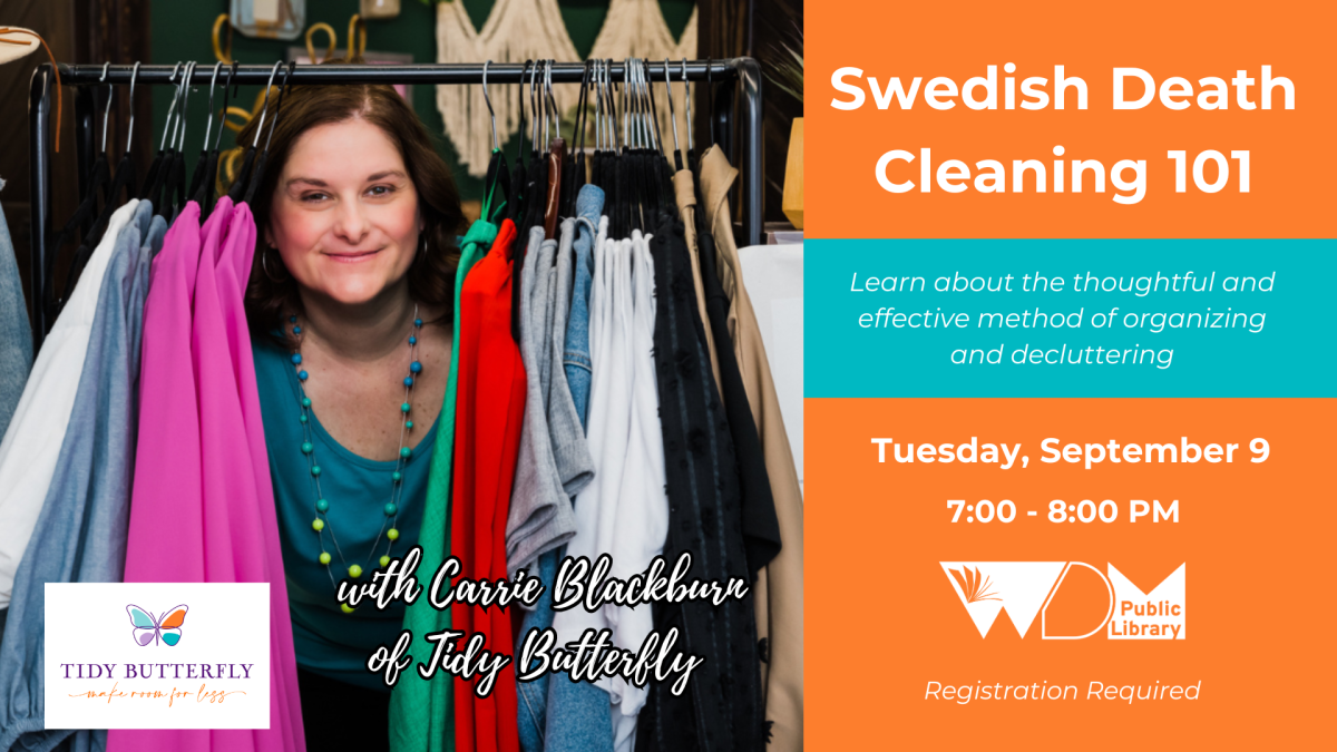 image of Carrie Blackburn; date/time of program